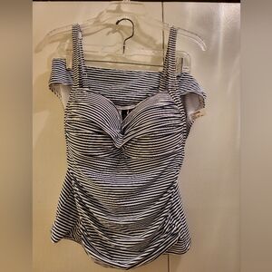 Just In Time For Summer Striped Bikini Tankini set
